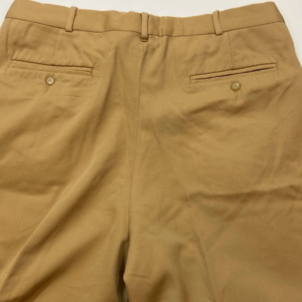 VTG,Elite Iandes End Men's Tan Pants Size 36 R Made In Mexico 💯 Wool Dry Clean